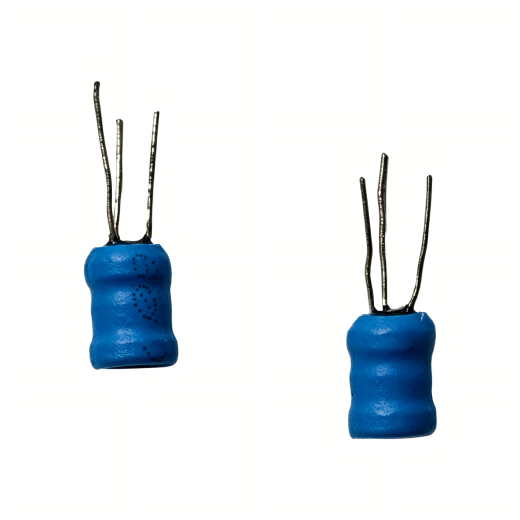 Vertical three pins plug in power inductor smd